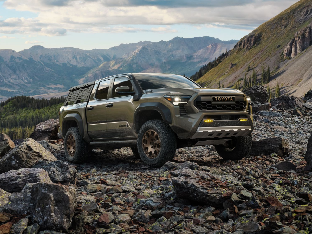 2024 Toyota Tacoma on rocky surface