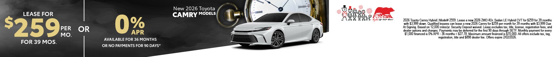 2026 Camry Offer