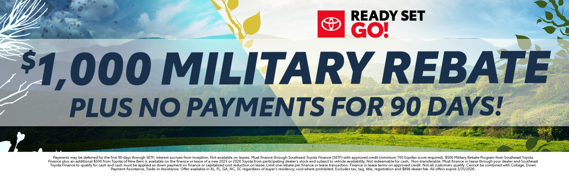 $1,000 Military Rebate