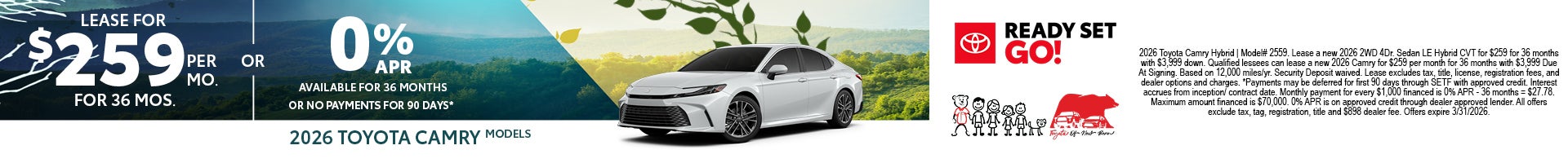 2026 Camry Offer