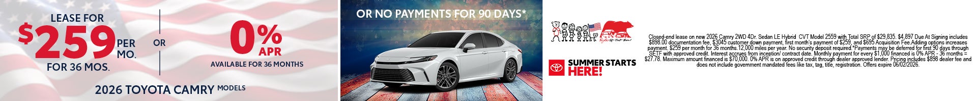 2026 Camry Offer