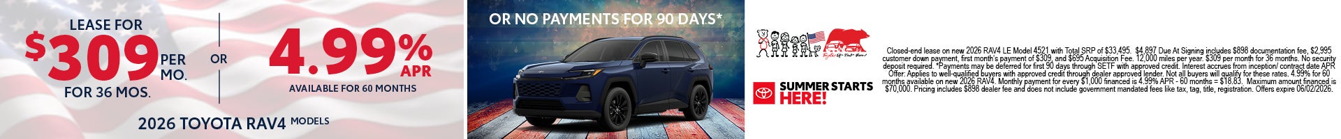 2025 Rav4 Offer
