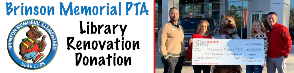 January 2020 Brinson Elementary Donation