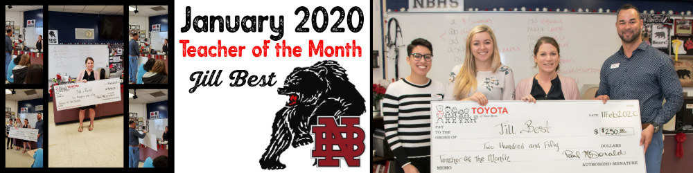 Janurary 2020 Teacher of the Month