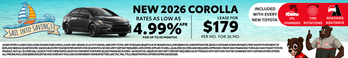 2026 Corolla Offer