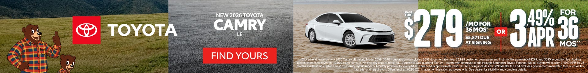 2026 Camry Offer