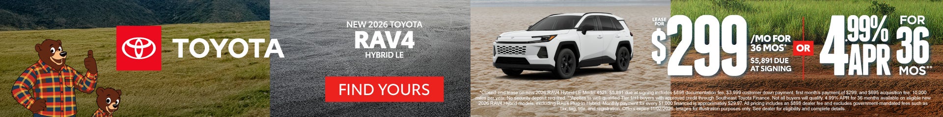 2026 Rav4 Offer